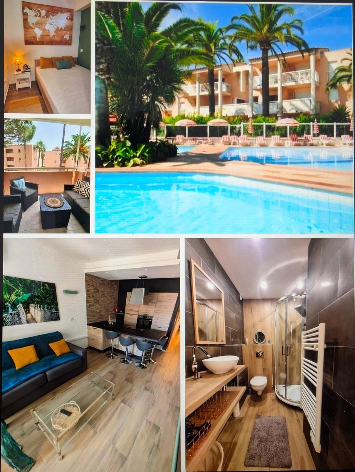 Votre résidence de vacances avec piscine, tennis, à 2 minutes de la mer Vallauris Exterior foto